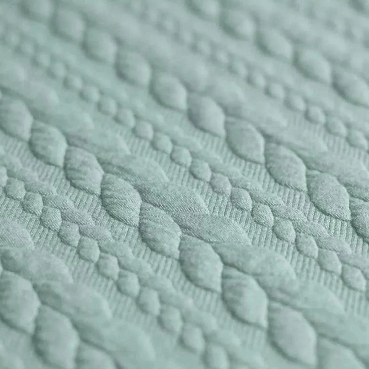 Tricot Cable Knit Jacquard Verde Marin - Lametru.ro - Tricot Cable Knit