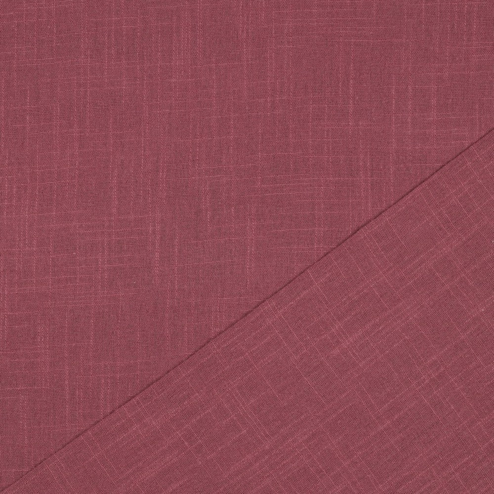Washed Cotton Slub Mauve - Lametru.ro
