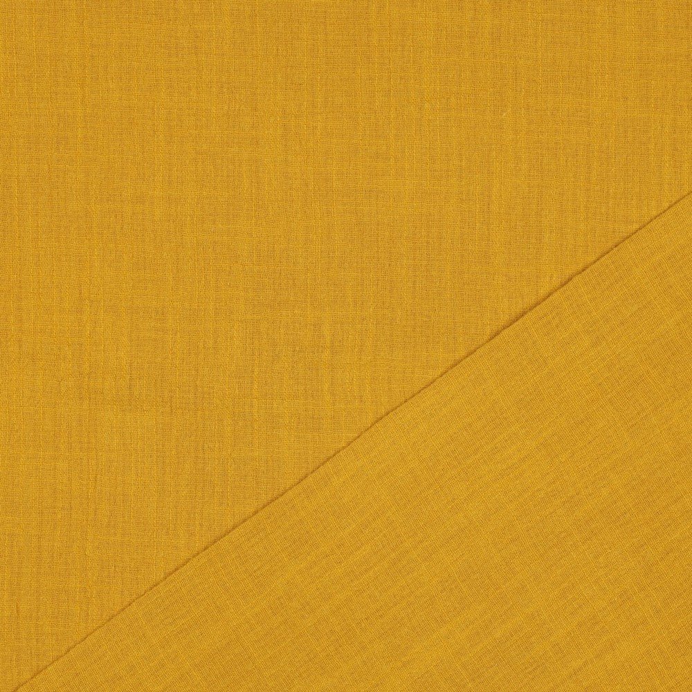 Washed Cotton Slub Ochre - Lametru.ro