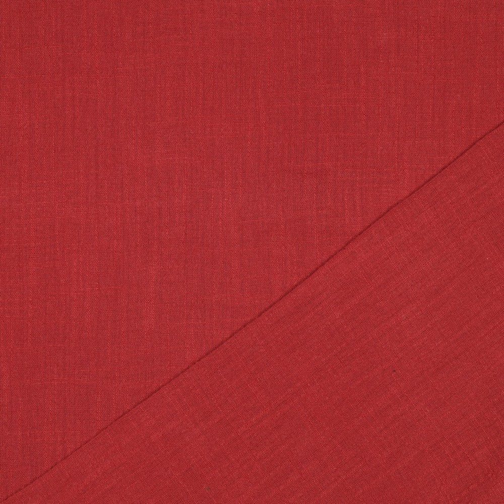 Washed Cotton Slub Red - Lametru.ro