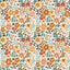 Waterproof Fabric Printed Flowers Off White - Lametru.ro